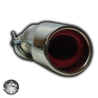 سر اگزوز منحنی استیل رنگی