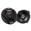 بلندگوی جی وی سی حداکثر قدرت: 260 وات RMS توان اسمی : 40 وات واکنش فرکانس: 85Hz تا 25000Hz مقاومت : 4 اهم حساسیت : 88 دسیبل ارتفاع نصب:  44 میلیمتر